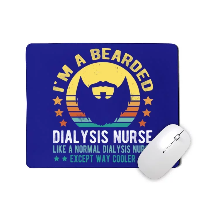 Bearded Dialysis Nurse Gift Mousepad