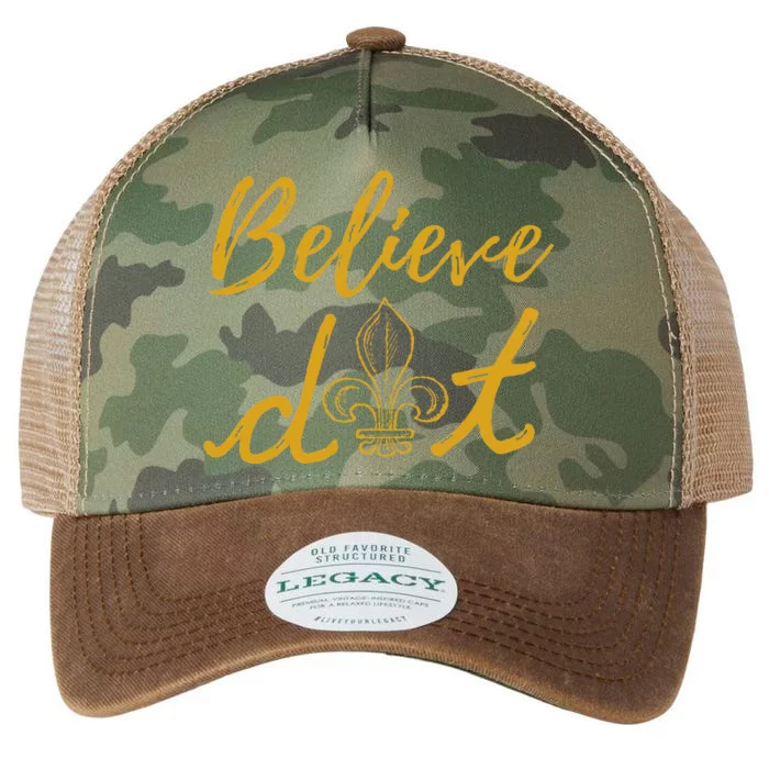 Believe Dat New Orleans Louisiana Everyone Loves New Orleans Legacy Tie Dye Trucker Hat