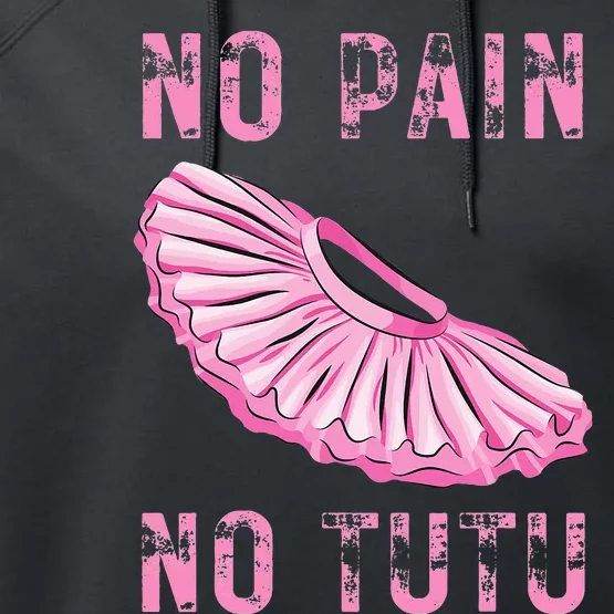 Ballet Dancer No Pain No Tutu Ballet Plie Ballet Performance Fleece Hoodie