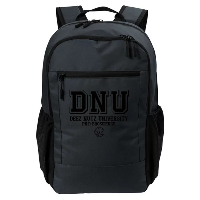 BroScience Deez Nutz University Ph. D Daily Commute Backpack