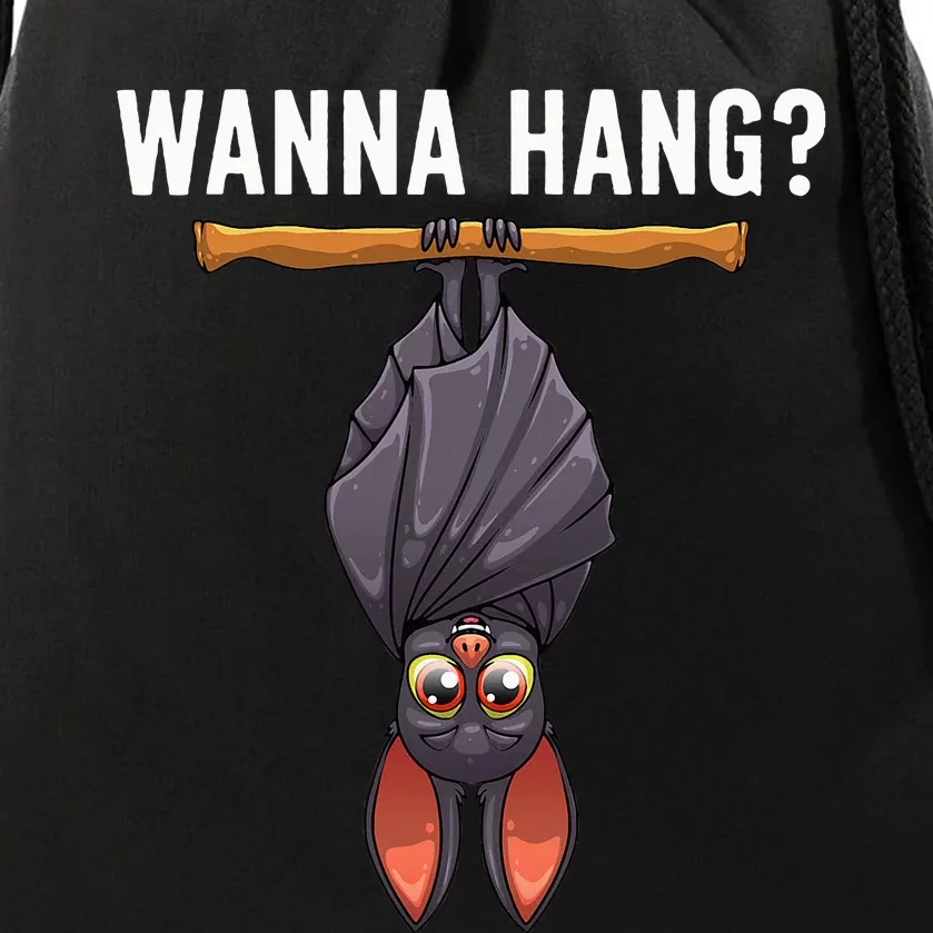 Bat Design Nocturnal Bird Bat Lovers Drawstring Bag