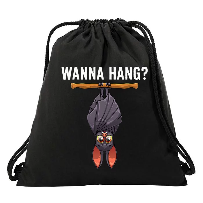 Bat Design Nocturnal Bird Bat Lovers Drawstring Bag