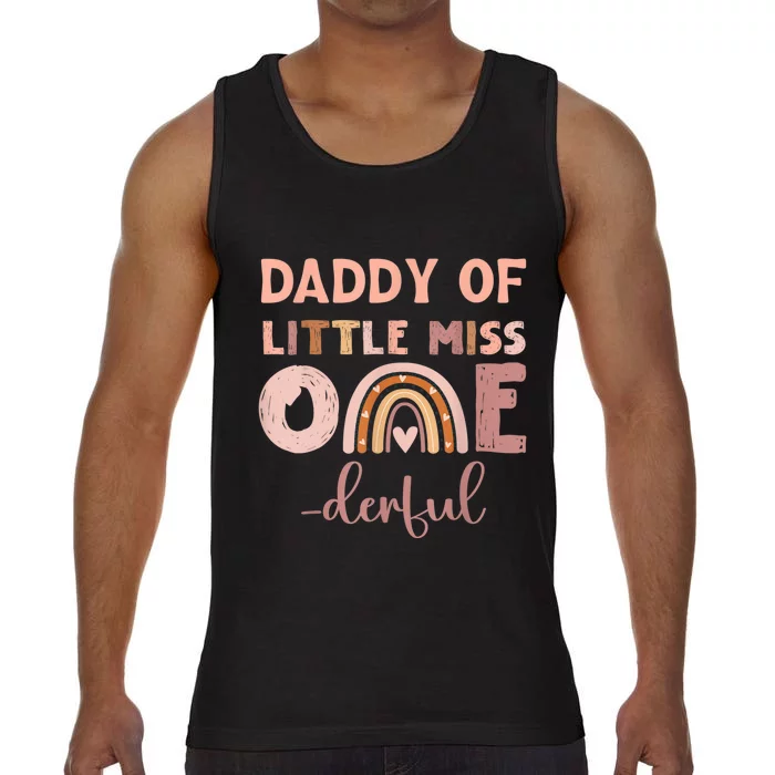 Boho Daddy Of Miss Onederful 1st Birthday Girl Cute Comfort Colors® Tank Top