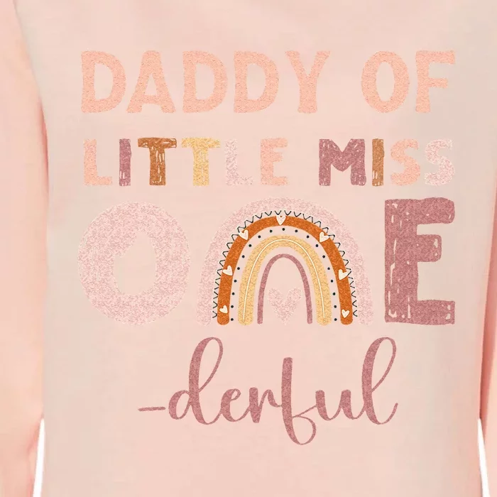 Boho Daddy Of Miss Onederful 1st Birthday Girl Cute Womens California Wash Sweatshirt