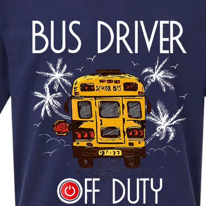 Bus Driver Off Duty Last Day of School summer Sueded Cloud Jersey T-Shirt