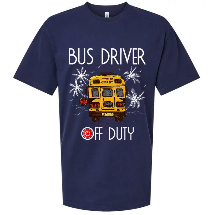 Bus Driver Off Duty Last Day of School summer Sueded Cloud Jersey T-Shirt