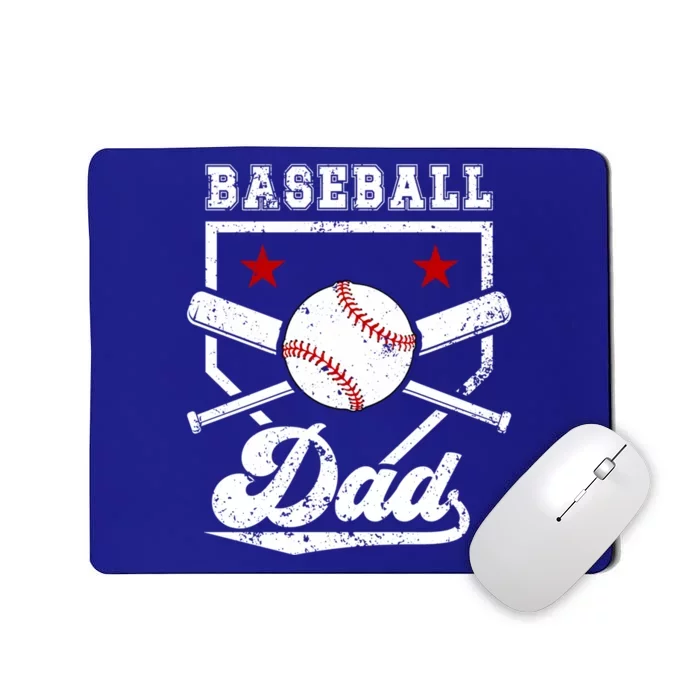 Baseball Dad Of A Baseball Player Dad Baseball Father Gift Mousepad