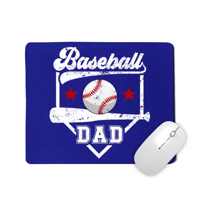 Baseball Dad Of A Baseball Player Dad Baseball Father Gift Mousepad