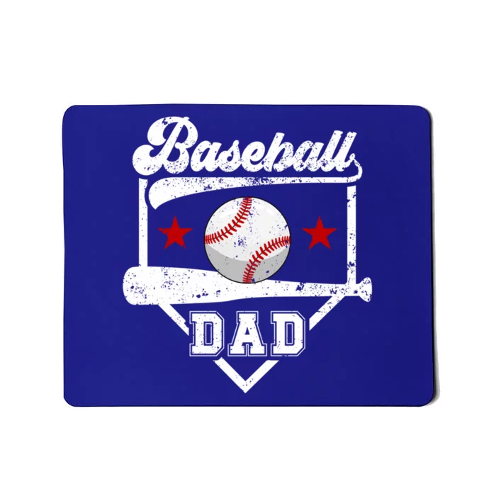 Baseball Dad Of A Baseball Player Dad Baseball Father Gift Mousepad