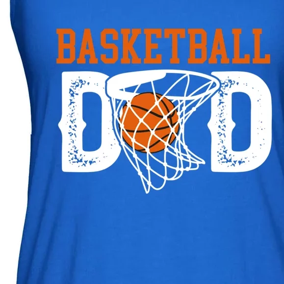 Basketball Dad Of A Basketball Player Father Gift Ladies Essential Flowy Tank