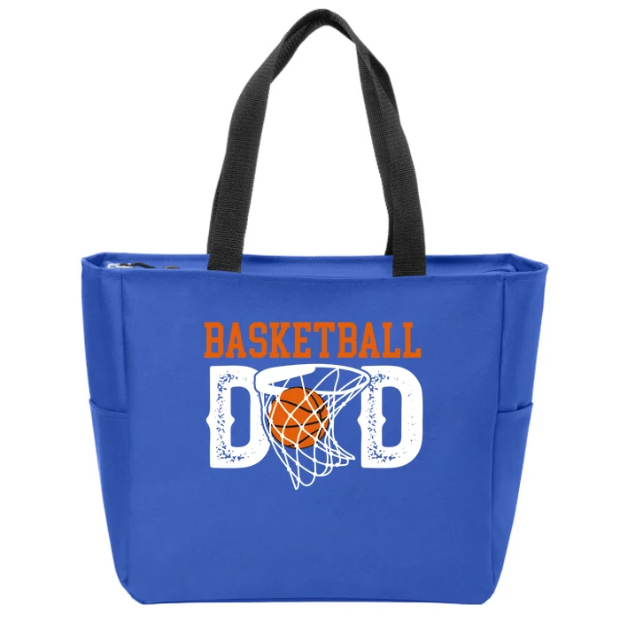 Basketball Dad Of A Basketball Player Father Gift Zip Tote Bag