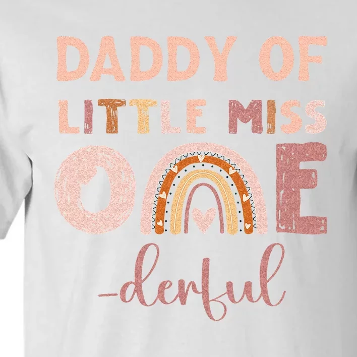 Boho Daddy Of Miss Onederful 1st Birthday Girl Cute Tall T-Shirt