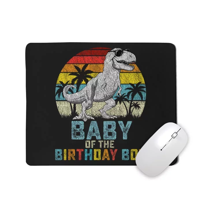 Baby Dinosaur Of The Birthday Boy Matching Family Mousepad