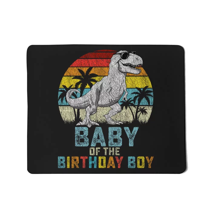 Baby Dinosaur Of The Birthday Boy Matching Family Mousepad