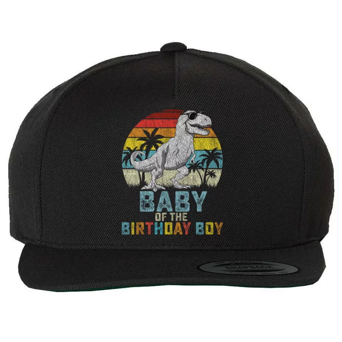 Baby Dinosaur Of The Birthday Boy Matching Family Wool Snapback Cap