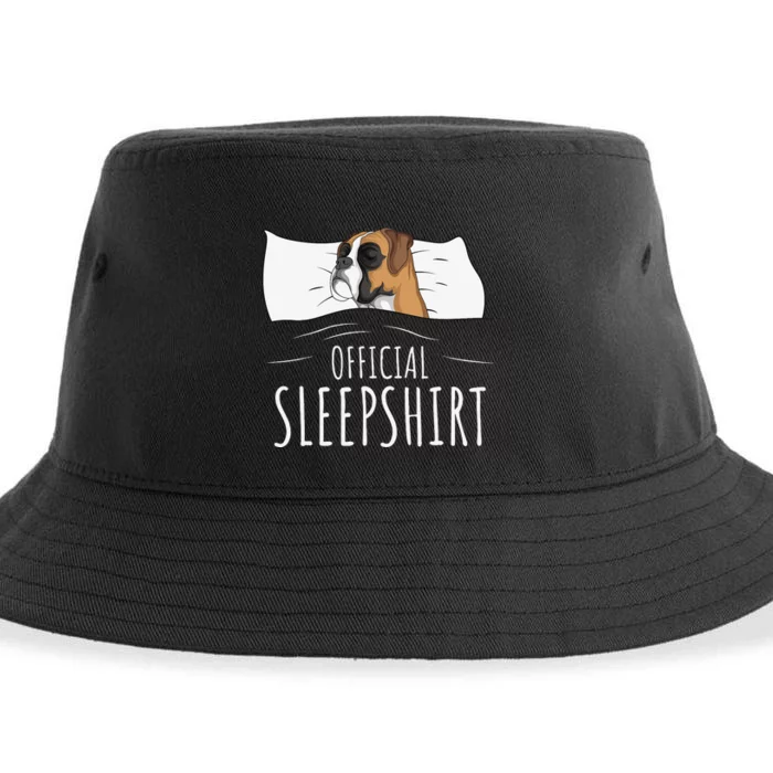 Boxer Dog Official Sleep Sustainable Bucket Hat