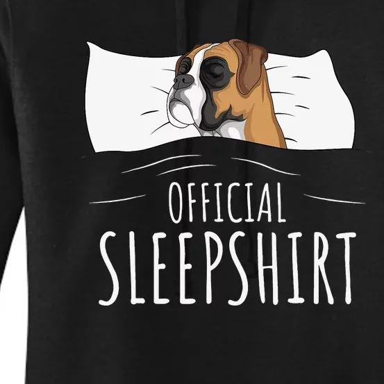 Boxer Dog Official Sleep Women's Pullover Hoodie