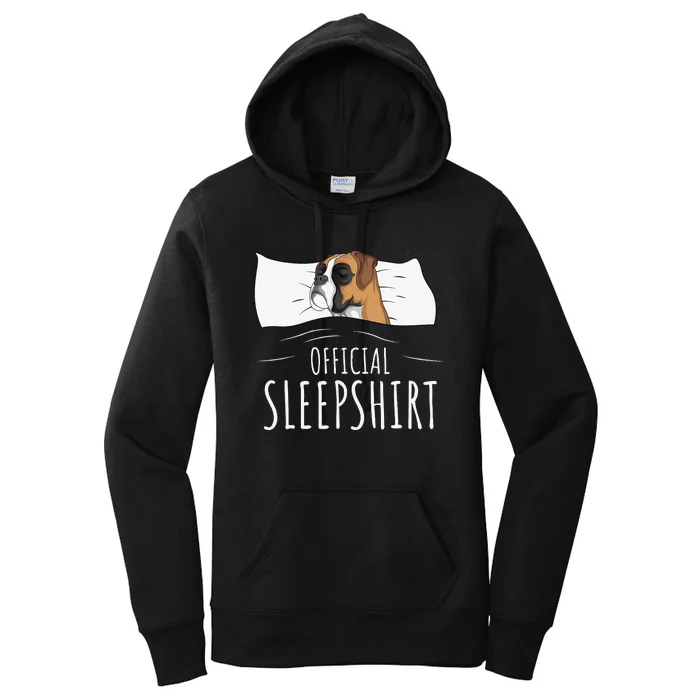 Boxer Dog Official Sleep Women's Pullover Hoodie