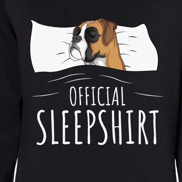 Boxer Dog Official Sleep Womens California Wash Sweatshirt