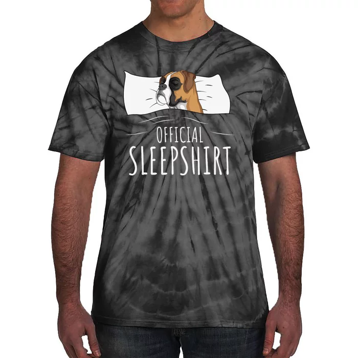 Boxer Dog Official Sleep Tie-Dye T-Shirt