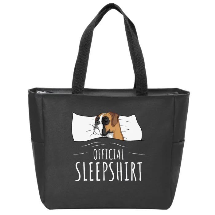 Boxer Dog Official Sleep Zip Tote Bag