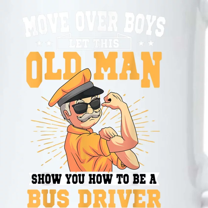 Bus Driver Old Operator Uniform Driving Shuttle Transit Black Color Changing Mug