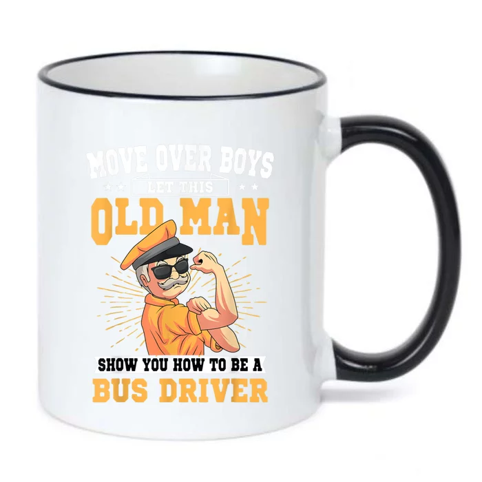 Bus Driver Old Operator Uniform Driving Shuttle Transit Black Color Changing Mug