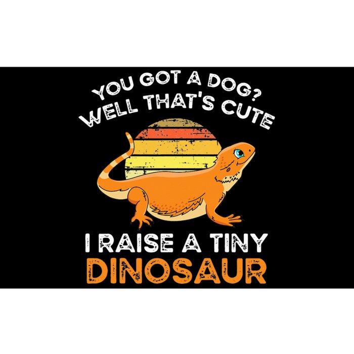 Bearded Dragon Owner I Raise A Tiny Dinosaur Bearded Dragon Bumper Sticker