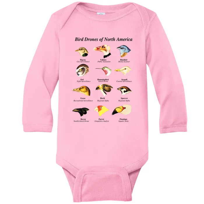 Bird Drones Of North America Baby Long Sleeve Bodysuit