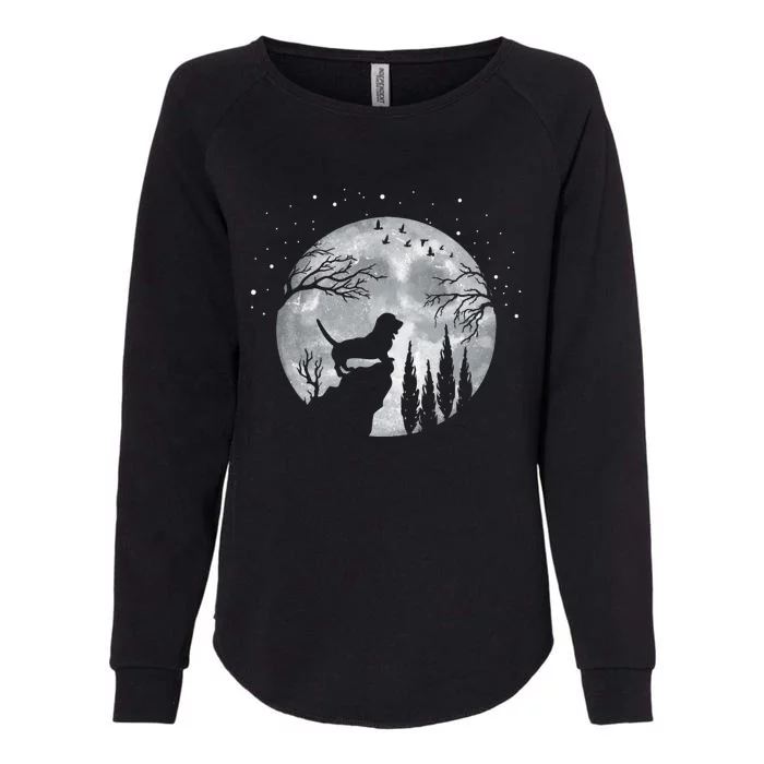 Beagle Dog Owner Full Moon At Night Meaningful Gift Dog Breed Dogs Beagles Gift Womens California Wash Sweatshirt