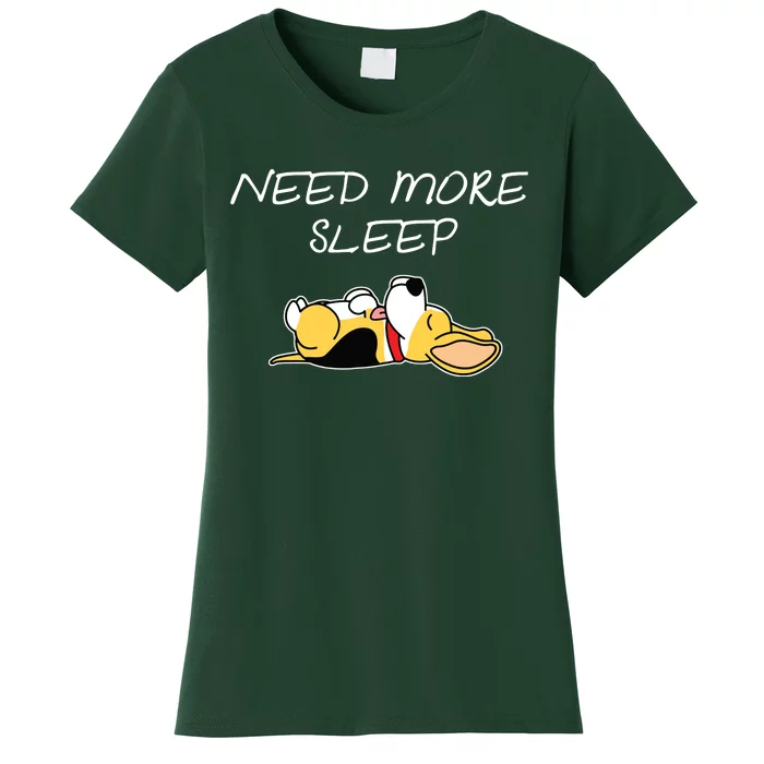 Beagle Dog Puppy Need More Sleep Beagle Pajama For Bedtime Women's T-Shirt