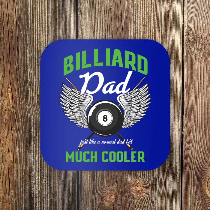 Billiard Dad Player Billiards Pool Snooker Father Cue Sports Gift Coaster