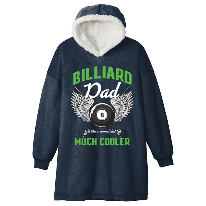 Billiard Dad Player Billiards Pool Snooker Father Cue Sports Gift Hooded Wearable Blanket