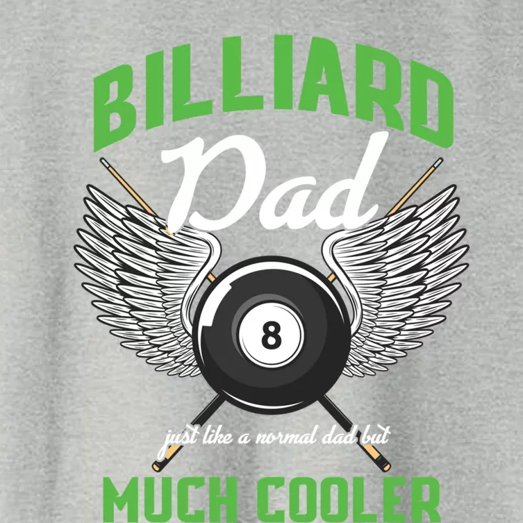 Billiard Dad Player Billiards Pool Snooker Father Cue Sports Gift Women's Crop Top Tee