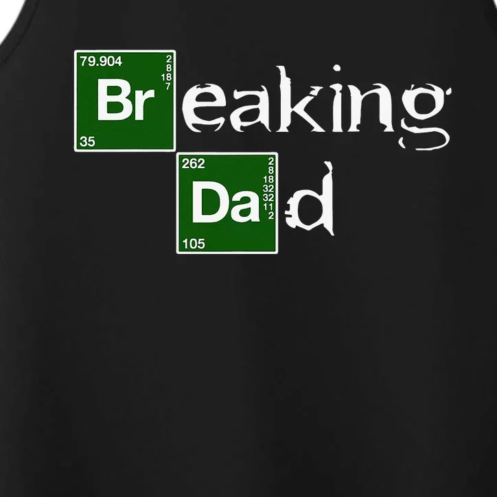 Breaking Dad Papa Funny Father's Day Dad Gift Christmas Performance Tank