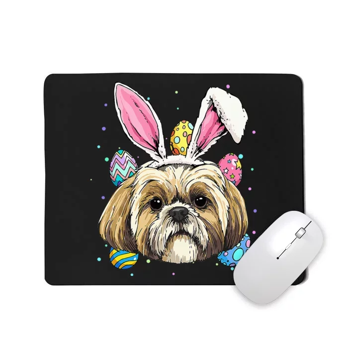 Bunny Dog Pet Owner Breeder Shih Tzu Easter Mousepad