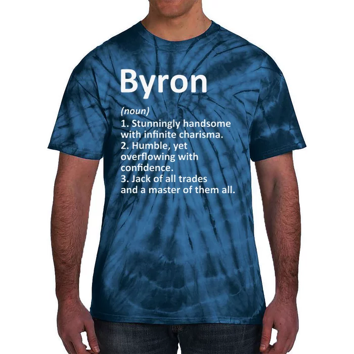 BYRON Definition Personalized Name Funny Birthday Gift Idea Tie-Dye T-Shirt