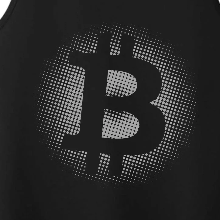 Bitcoin Dot Pattern Performance Tank