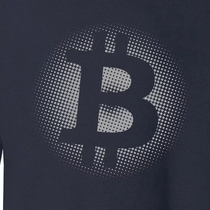 Bitcoin Dot Pattern Toddler Sweatshirt