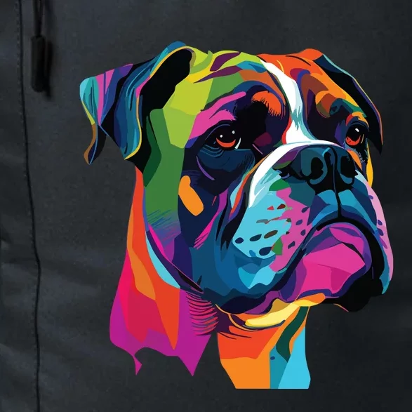 Boxer Dog Pop Art Design Cute Boxer Dog Lovers Daily Commute Backpack