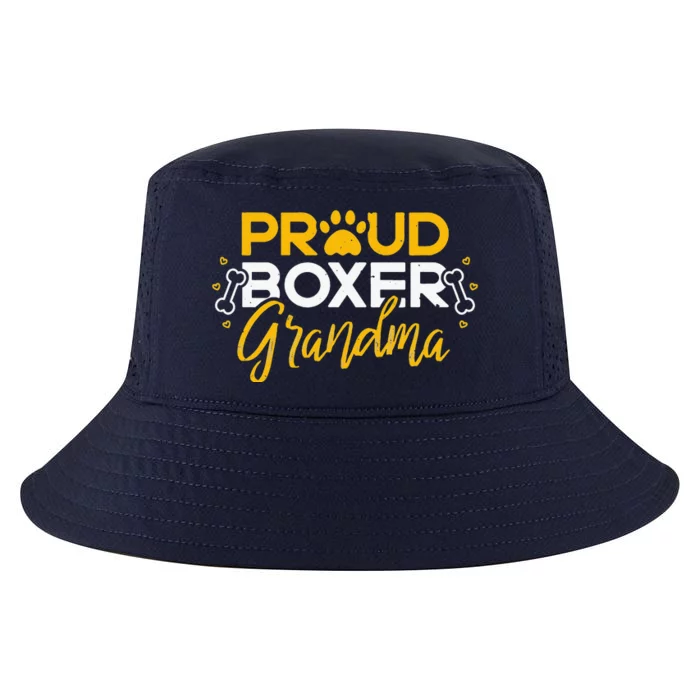 Boxer Dog Proud Grandma Granddog Boxer Breed Lovers Cool Comfort Performance Bucket Hat