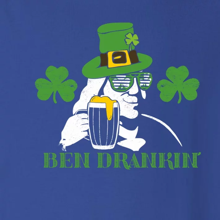 Ben Drankin Partying St Patricks Day Funny Beer Clover Lucky Gift Toddler Long Sleeve Shirt