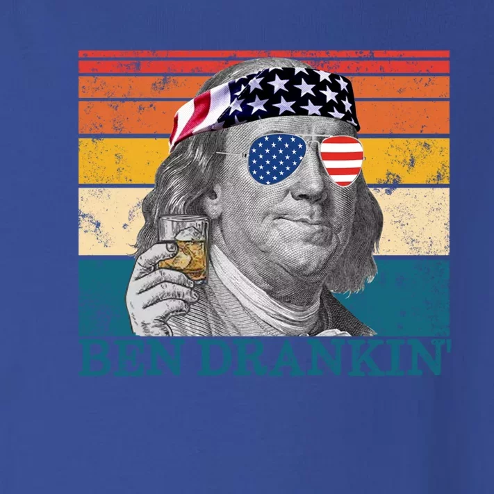 Ben Drankin Patriotic Ing American Retro Ben Franklin Meaningful Gift Toddler Long Sleeve Shirt