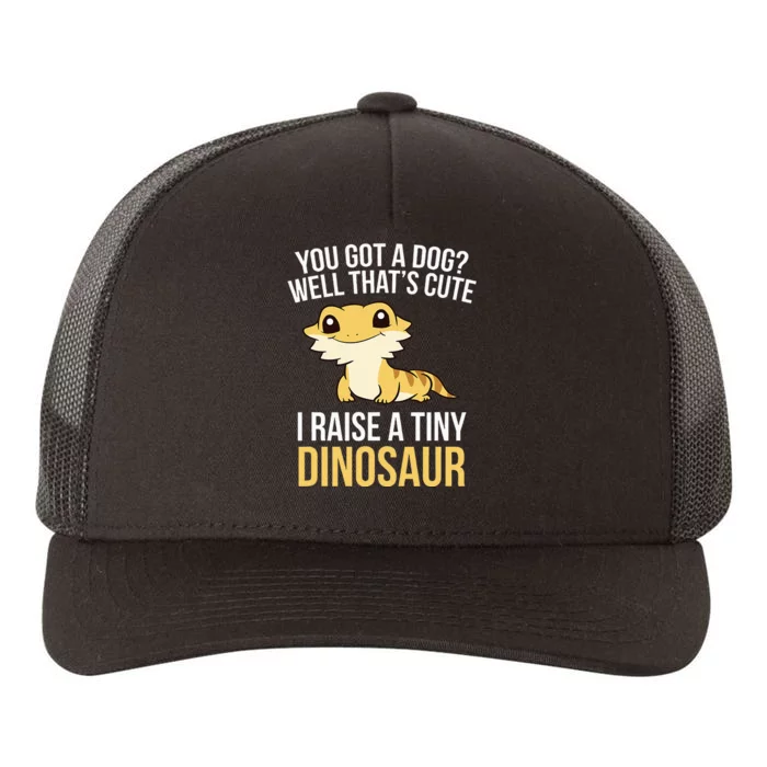 Bearded Dragon Pet I Raise A Tiny Dinosaur Bearded Dragon Yupoong Adult 5-Panel Trucker Hat