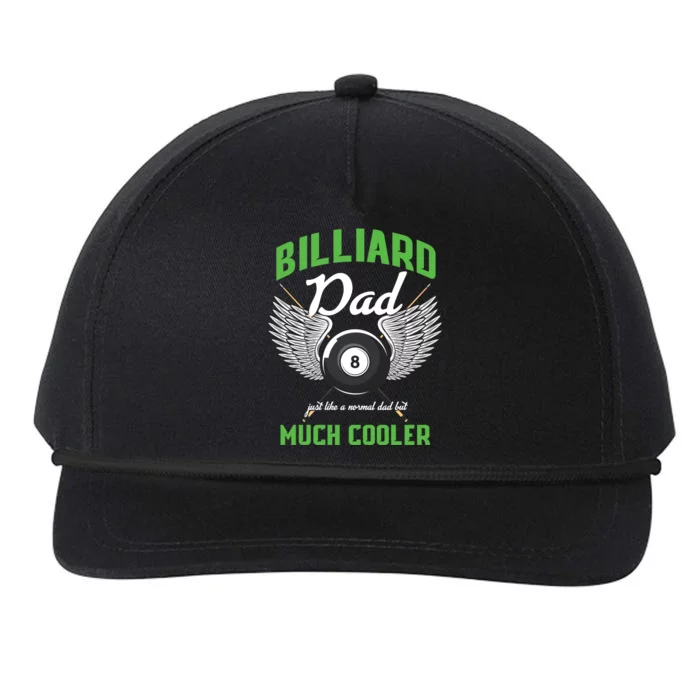 Billiard Dad Player Billiards Pool Snooker Father Cue Sports Gift Snapback Five-Panel Rope Hat