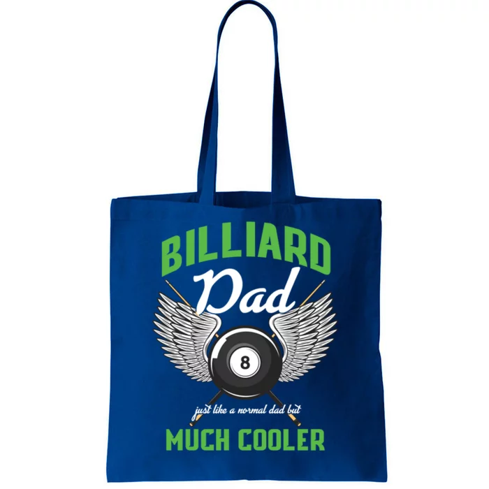 Billiard Dad Player Billiards Pool Snooker Father Cue Sports Gift Tote Bag