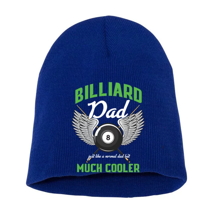 Billiard Dad Player Billiards Pool Snooker Father Cue Sports Gift Short Acrylic Beanie