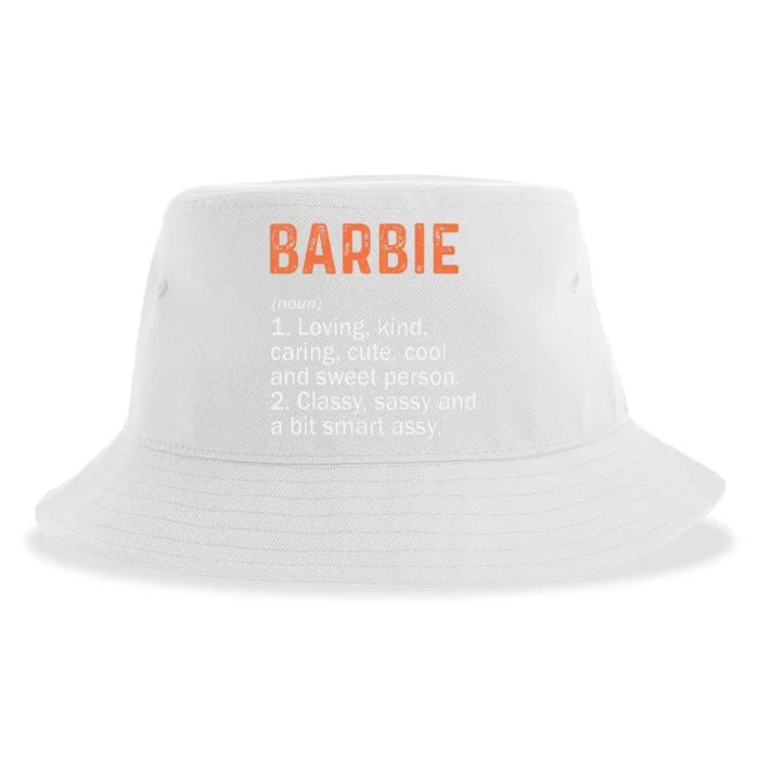 BARBIE Definition Personalized Name Funny Birthday Gifts Sustainable Bucket Hat