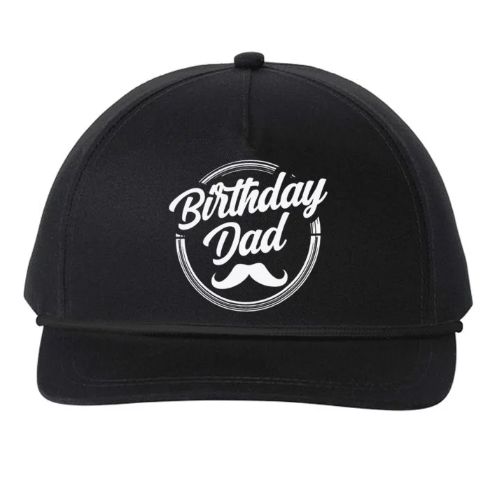 Birthday Dad Party Daddy Father Papa Fathers Day Snapback Five-Panel Rope Hat