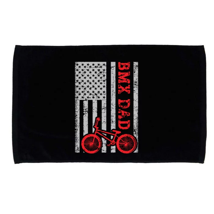 Bmx Dad Patriot Freestyle Bike Funny Fathers Day Gift Usa Microfiber Hand Towel